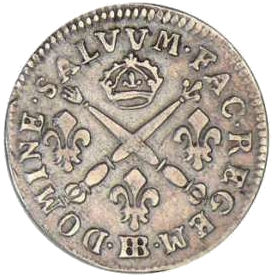 Louis XIV argent vielle pièce francaise
