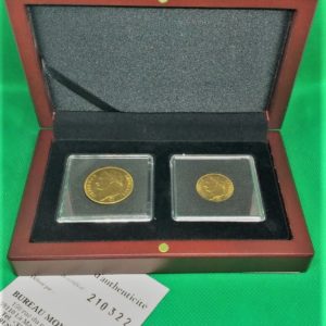 Samling i guld Napoleon I - 20 francs och francs