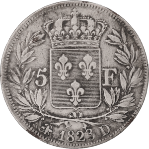 5 Francs Ludvig XVIII av Frankrike