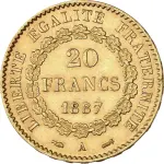 20 francs genie guldmynt