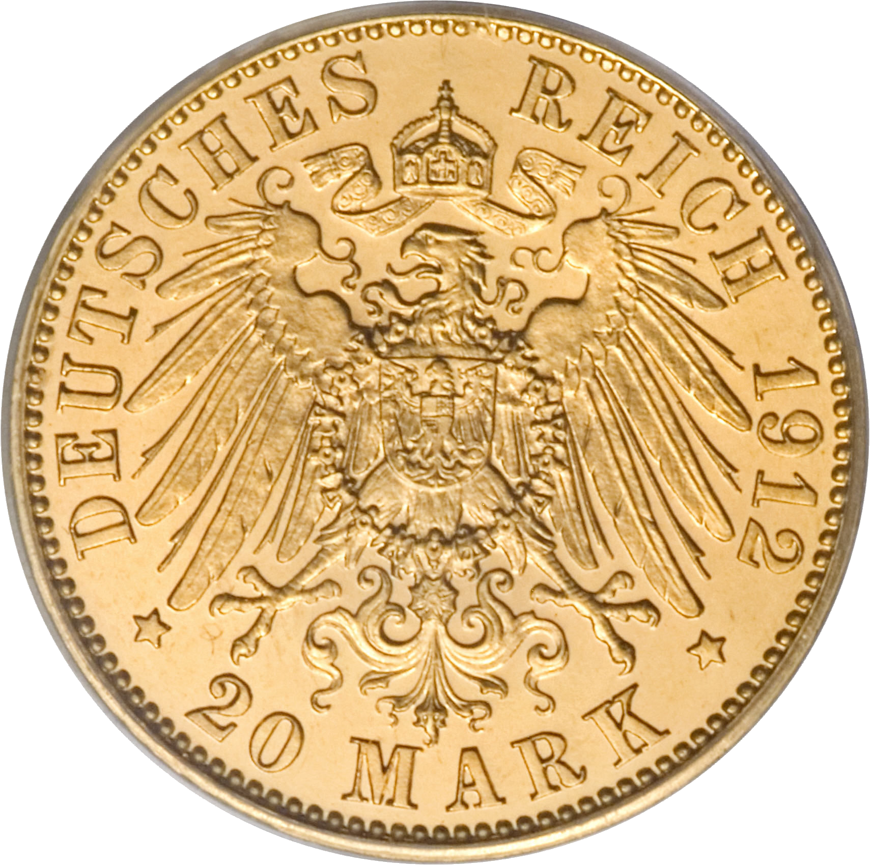 20 Mark Vilhelm II av Preussen guldmynt - Tyskland-2